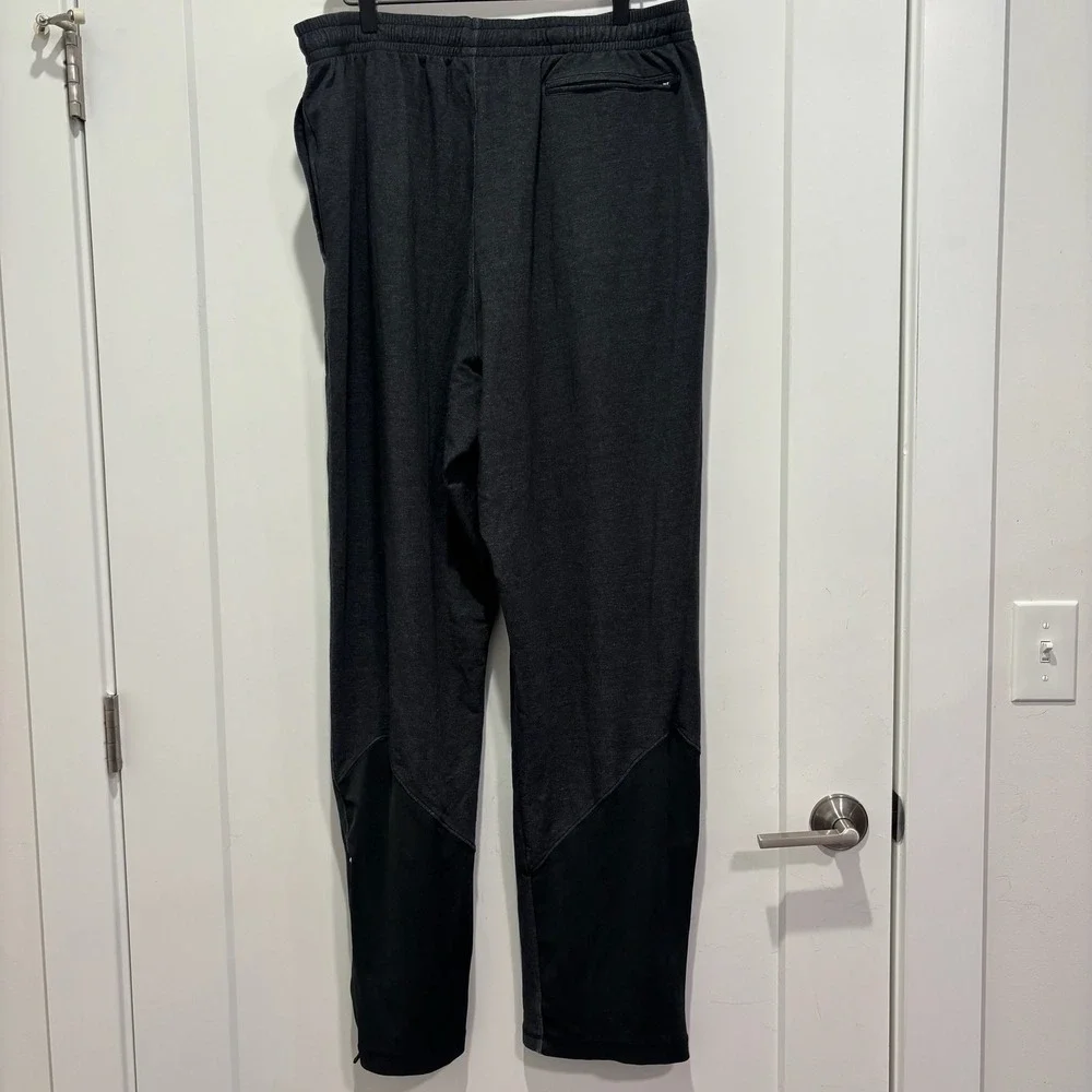 Jordan Dri-FIT Mens 3XLT Charcoal Grey Black Zipper Cuff Sweatpants Tall 3XL